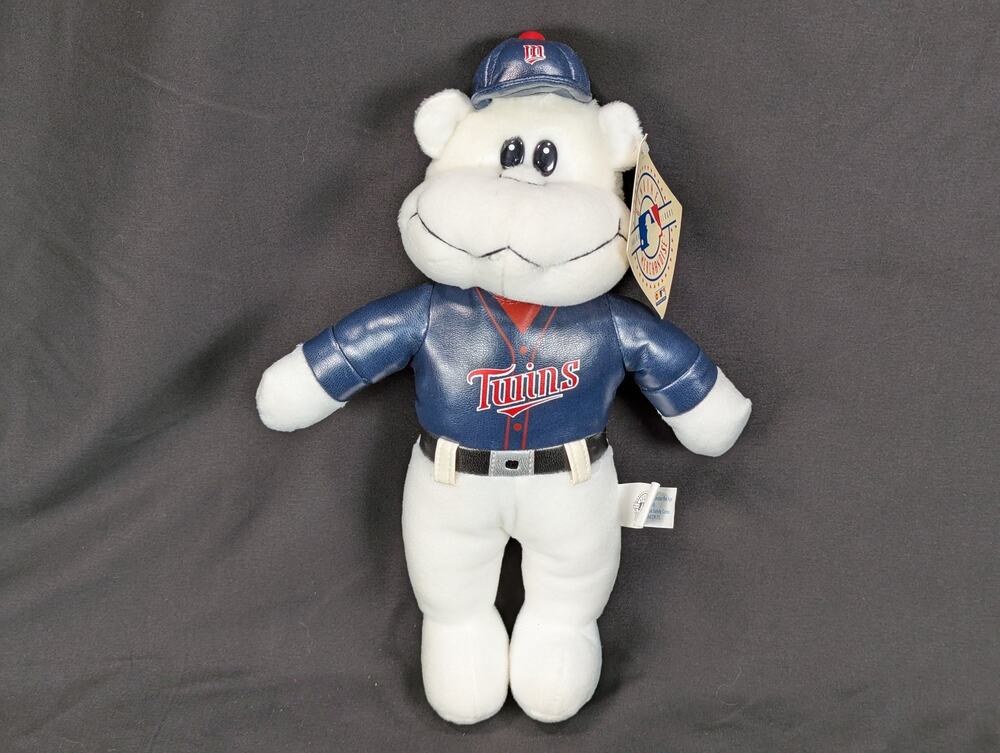 Vintage 1990s Nanco Minnesota Twins Plush Bear MLB Genuine Merchandise Tagged